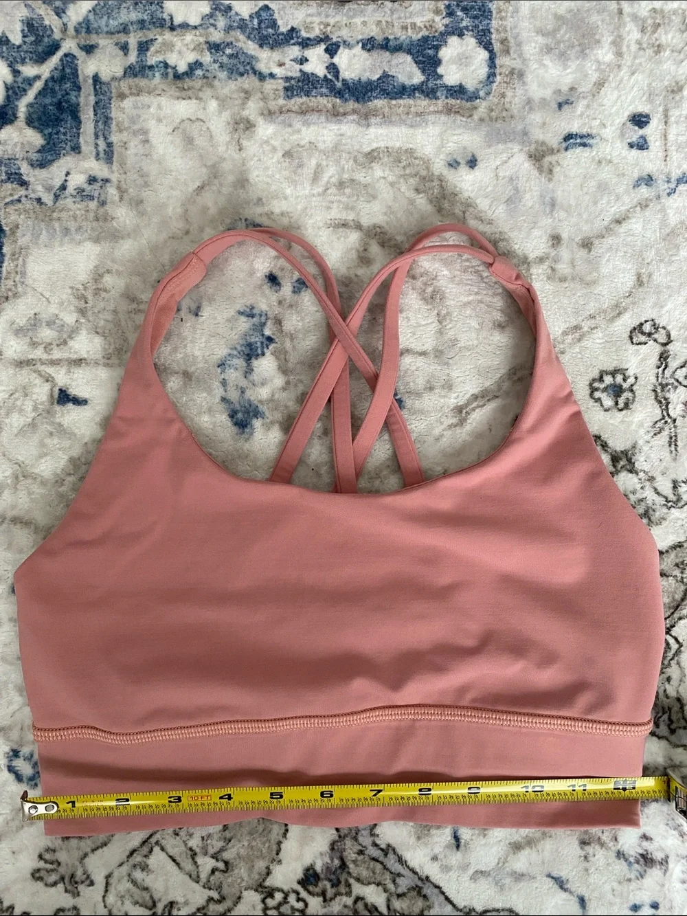 Lululemon Athletica Longline Energy Sports Bra in Peachy Pink 6